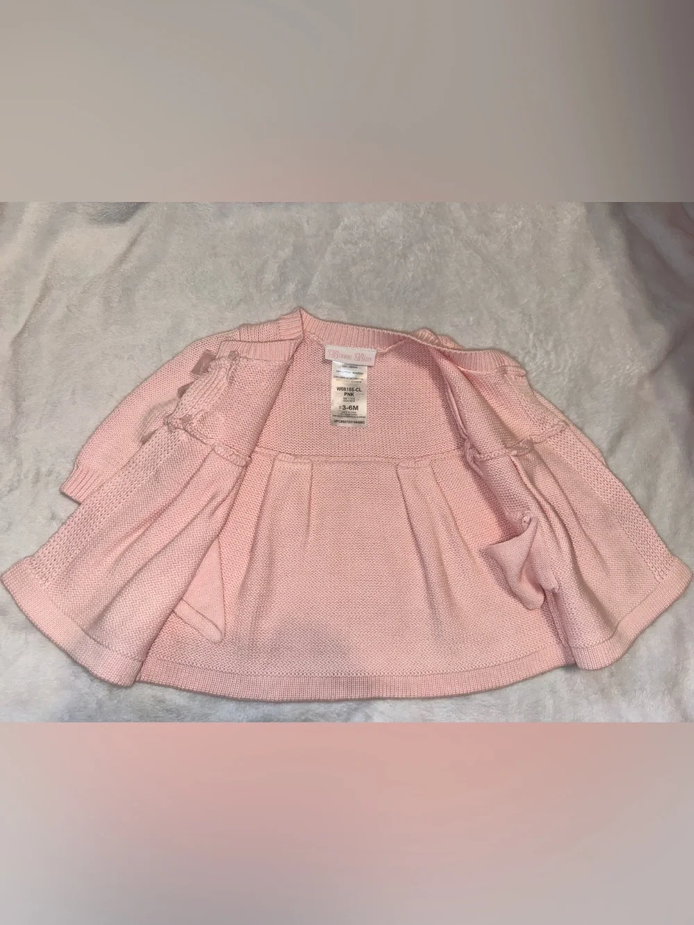 Bonnie Baby Pink Knit Cardigan - Picture 2 of 5